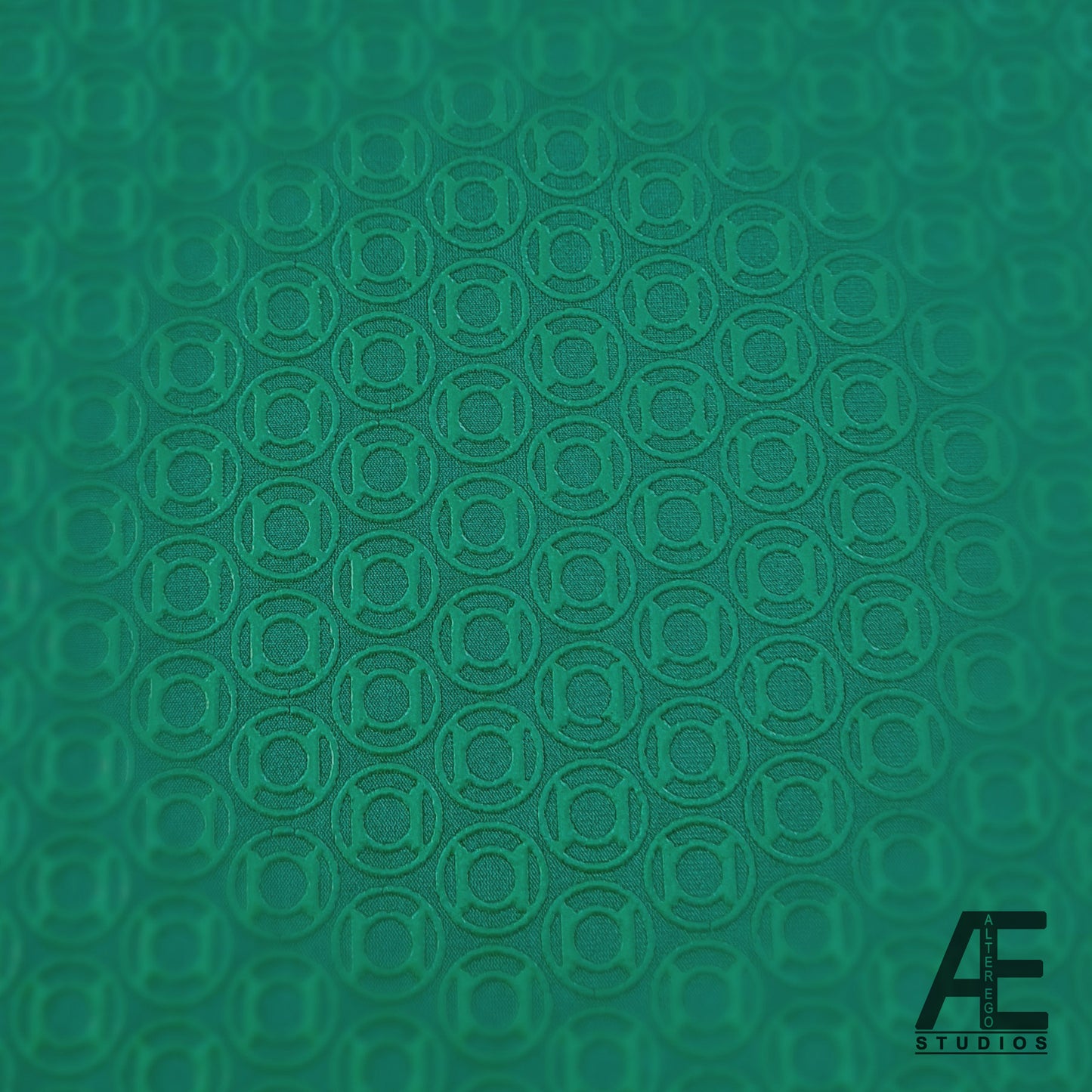 Green Light Screen Printed Superhero Fabric