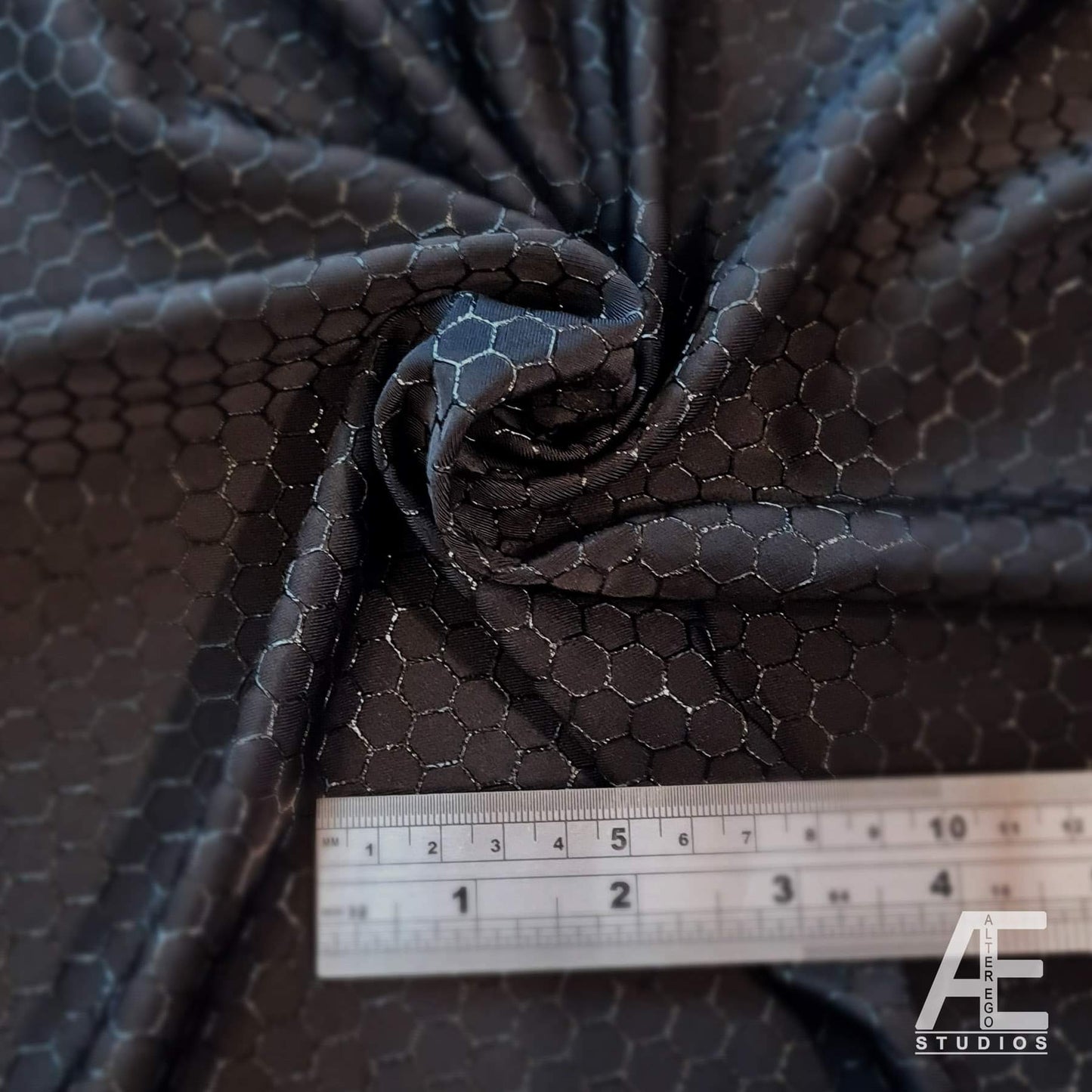 Hex / Honeycomb Screen Printed Superhero Fabric