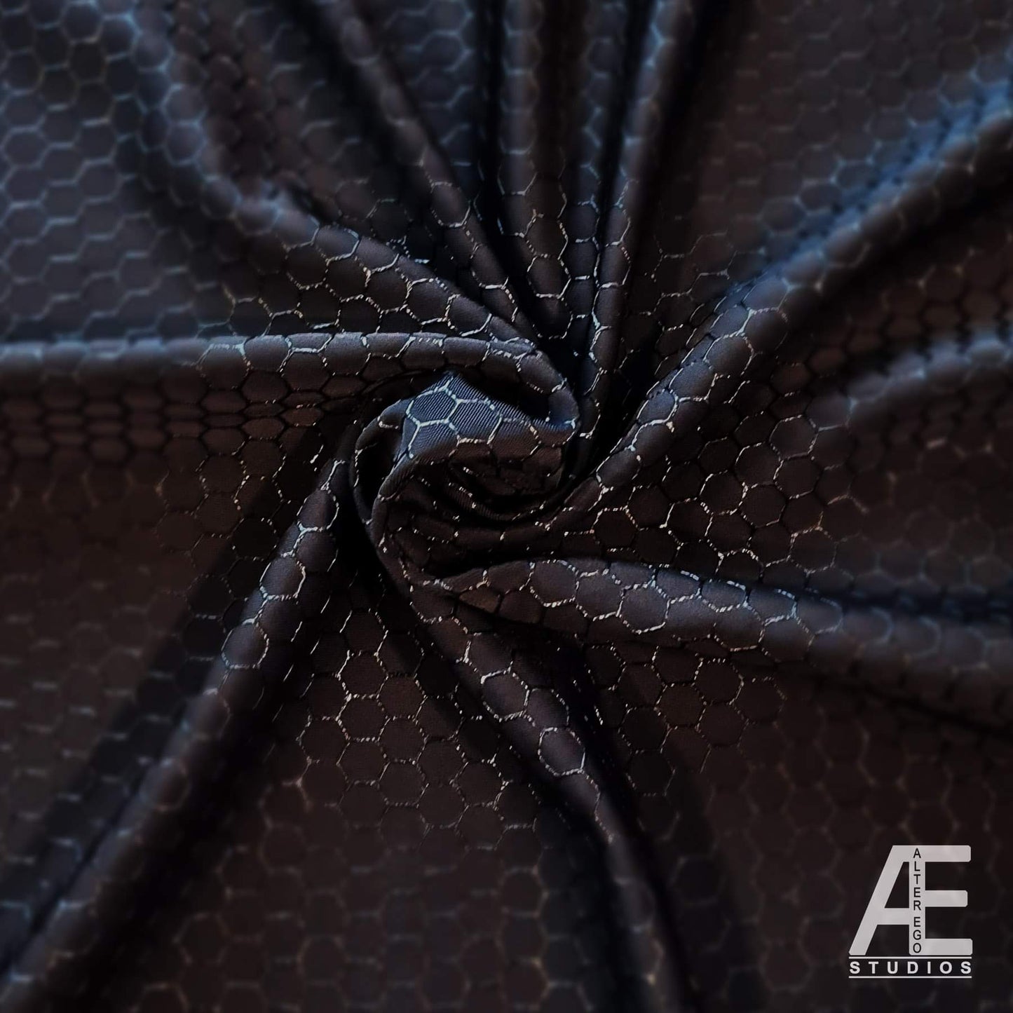 Hex / Honeycomb Screen Printed Superhero Fabric