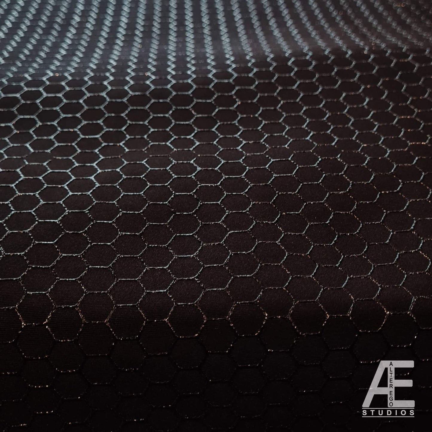 Hex / Honeycomb Screen Printed Superhero Fabric