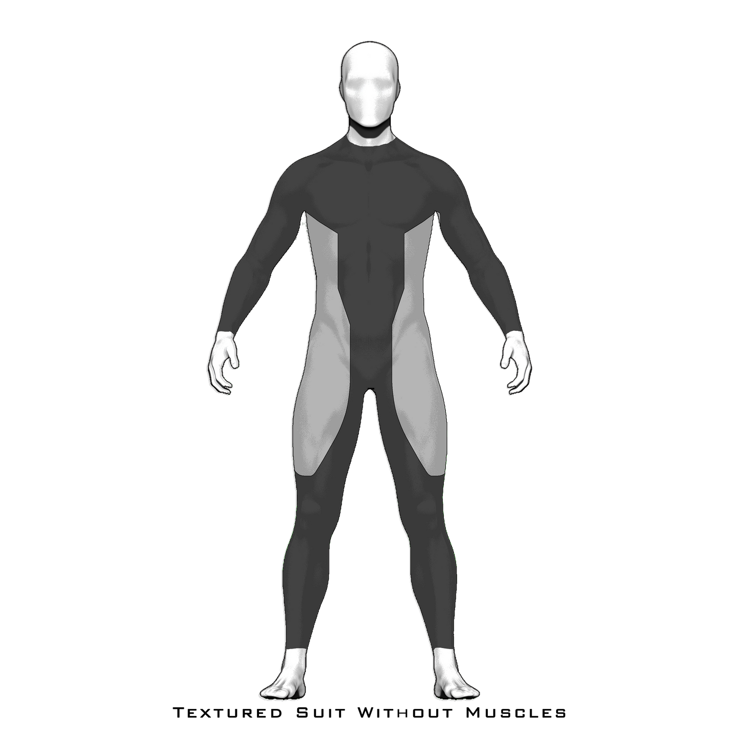 Textured Suit Without Muscles - Flex Suit