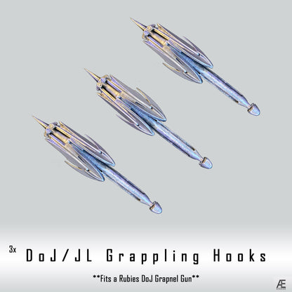 Grappling Gun Hooks from BvS DoJ / JL (x3)