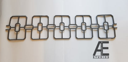 3D Textured Background Pattern BVS  Inspired Suit display in the Armoury 1:1 scale (self adheasive backing)