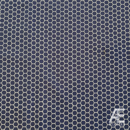 Hex / Honeycomb Screen Printed Superhero Fabric