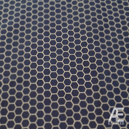 Hex / Honeycomb Screen Printed Superhero Fabric