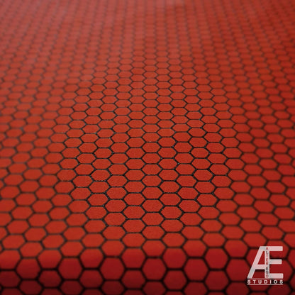 Hex / Honeycomb Screen Printed Superhero Fabric