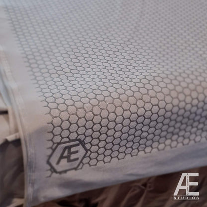 Hex / Honeycomb Screen Printed Superhero Fabric
