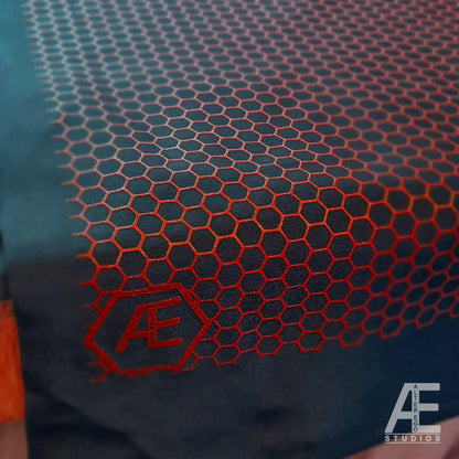 Hex / Honeycomb Screen Printed Superhero Fabric