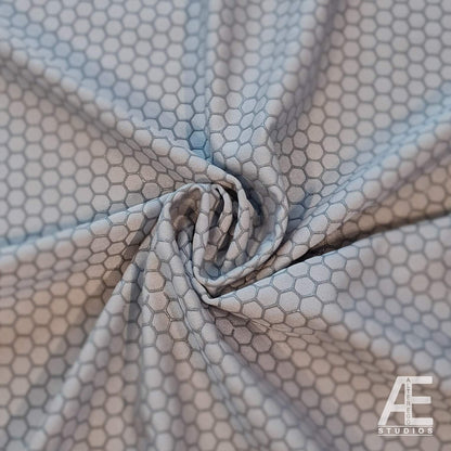 Hex / Honeycomb Screen Printed Superhero Fabric